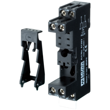 MURR ELEKTRONIK RTS-2FI RELAY SOCKET MODULES, IN: 250 VAC/DC / 250 VAC/DC / 10 A, Relay socket modules 51353